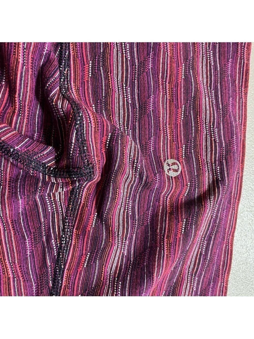 COPY - Lululemon Striped Purple Leggings - Picture 2 of 5